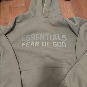 Fear of God Essentials Hoodie in Green